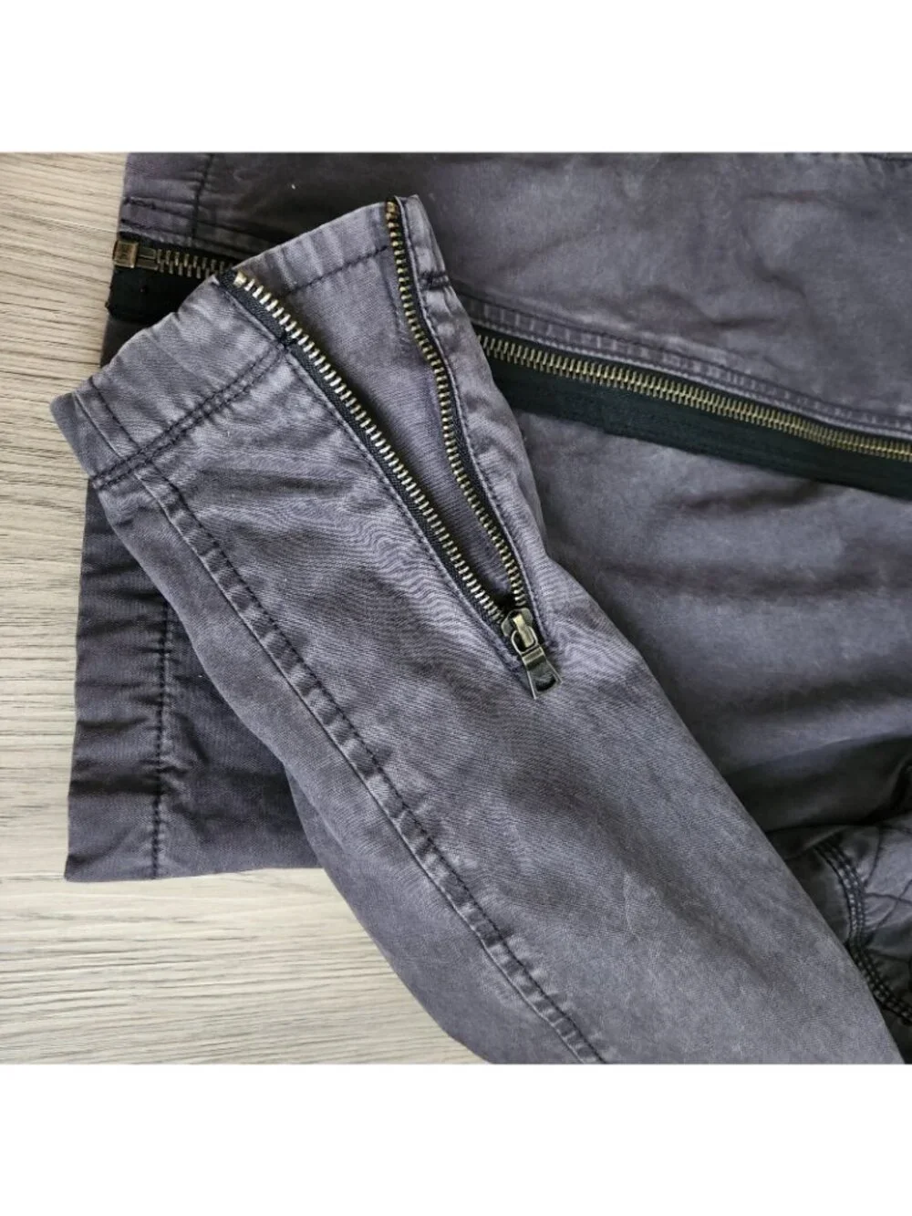 Gap Black Denim Jacket Youth Girls 12 Quilted Lined Zipper Pockets Long Sleeves